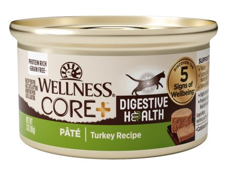 20% OFF: Wellness Core+ Digestive Health Pate Turkey Pate Grain-Free Canned Cat Food 85g For Sale