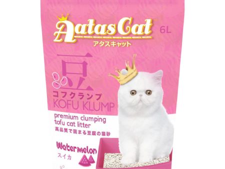 6 FOR $42: Aatas Cat Kofu Klump Tofu Cat Litter (Watermelon) 6L Cheap