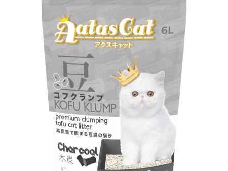 6 FOR $42: Aatas Cat Kofu Klump Tofu Cat Litter (Charcoal) 6L Online Sale