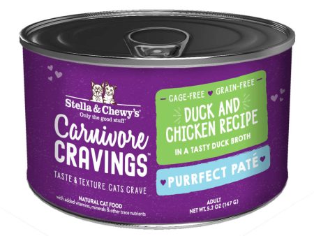 3 FOR $14.40 (Exp 8Nov24) : Stella & Chewy s Carnivore Cravings Purrfect Pate Duck & Chicken in Broth Grain-Free Canned Cat Food 5.2oz Discount