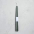 18  Dipped Taper Candle in Moss Sale