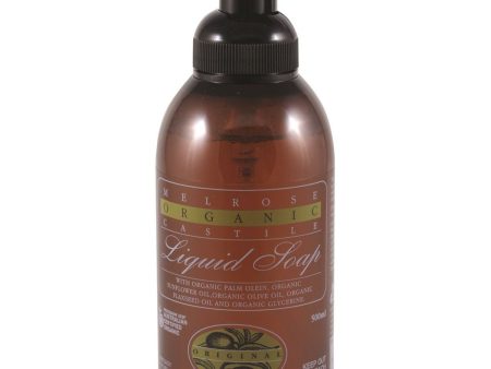 Melrose Organic Castile Soap Original Pump 500ml Supply