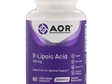 Advanced Orthomolecular Research AOR R-Lipoic Acid 300mg 60 Vegetarian Capsules Sale