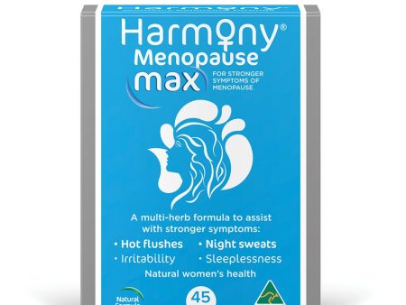 Martin & Pleasance harmony Menopause Max 45 Tablets Supply