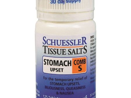 Martin & Pleasance Schuessler Tissue Salts Comb S Stomach Upset 125 Tablets Supply