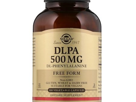 Solgar DLPA Free Form 500mg 100 Vegetable Capsules Fashion