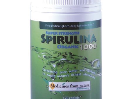 Medicines From Nature Super Strength Spirulina Organic 1000, 120 Capsules Discount