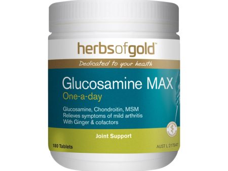 Herbs of Gold Glucosamine MAX (One-a-Day) 180t Supply