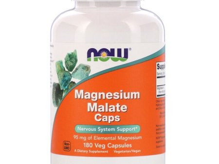 Now Foods Magnesium Malate Caps 180 Veg Capsules Cheap