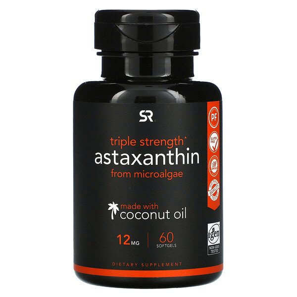 Sports Research Astaxanthin Triple Strength 12mg 60 Softgels For Discount