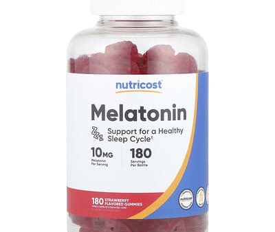 Nutricost, Melatonin Gummies, Strawberry, 10 mg, 180 Gummies Online