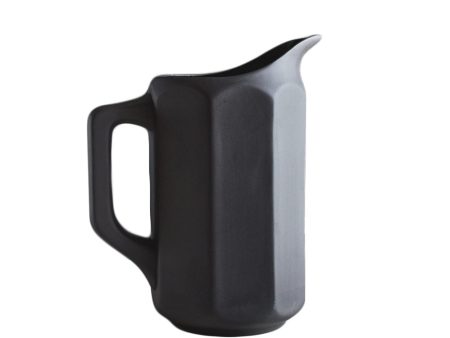 Still Life Pitcher in Matt Black For Sale