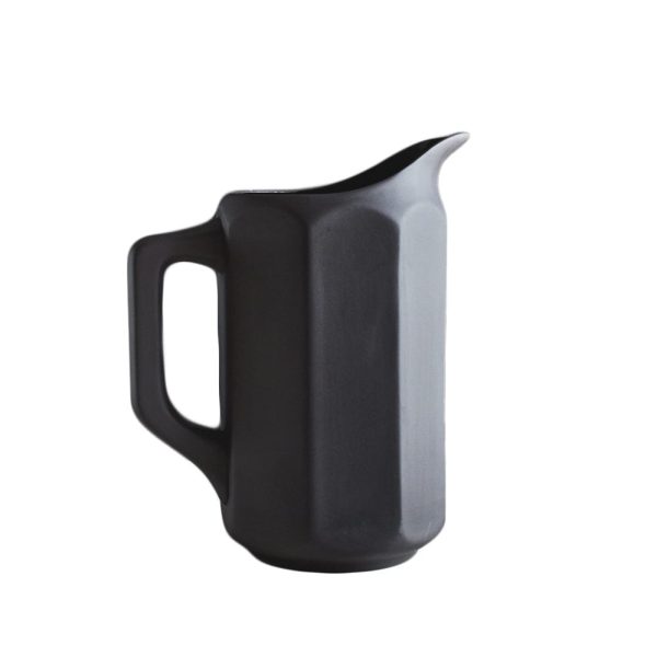 Still Life Pitcher in Matt Black For Sale