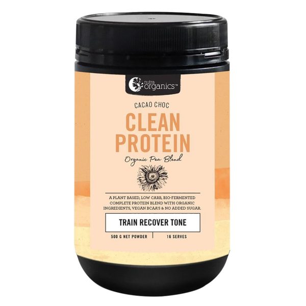 Nutra Organics Clean Protein Cacao Choc (Organic Pea Blend) 500g Online Sale