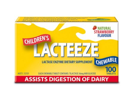 Lacteeze Children S Strength Chewable 100 Tablets on Sale