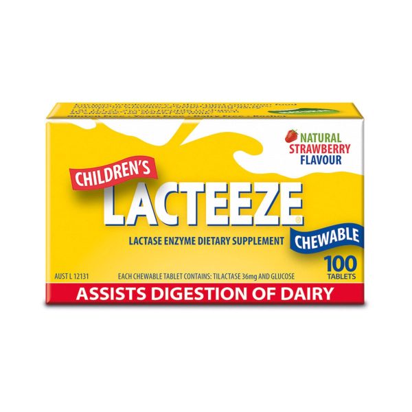 Lacteeze Children S Strength Chewable 100 Tablets on Sale