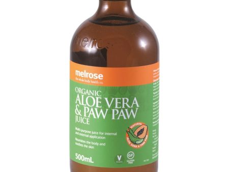 Melrose Organic Aloe Vera & Paw Paw Juice 500ml Online Sale