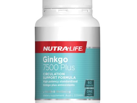 Nutralife Ginkgo 7500 Plus 60 Capsules For Cheap