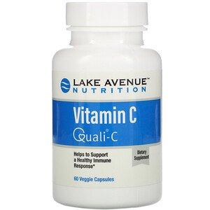 Lake Avenue Nutrition Vitamin C Quali-C 1000mg 60 Veggie Capsules For Sale