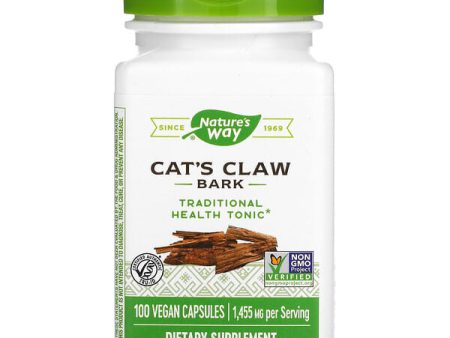 Nature s Way, Cat s Claw Bark, 485 mg, 100 Capsules 70% off Cheap