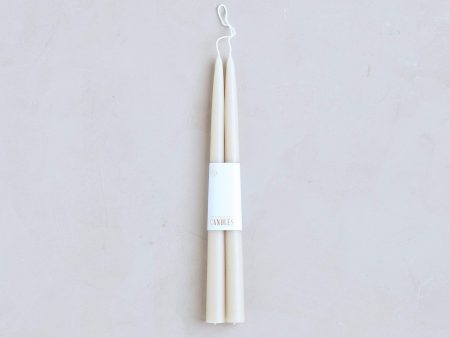 12  Dipped Taper Candle in Parchment For Cheap