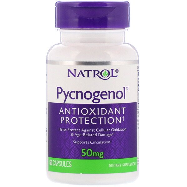 Natrol Pycnogenol 50mg 60 Capsules For Sale