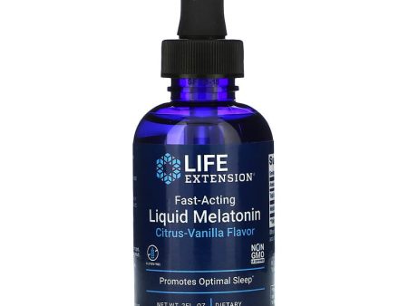 Life Extension Fast-Acting Liquid Melatonin Citrus-Vanilla Flavor 2 fl oz (59ml) Discount