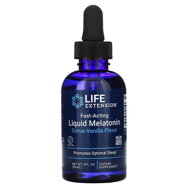 Life Extension Fast-Acting Liquid Melatonin Citrus-Vanilla Flavor 2 fl oz (59ml) Discount