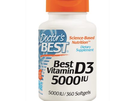 Doctor s Best, Best Vitamin D3, 5000 IU, 360 Softgels For Cheap