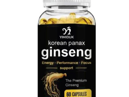 Korean Panax Ginseng + Ginkgo Biloba (60 Capsules) Online Hot Sale