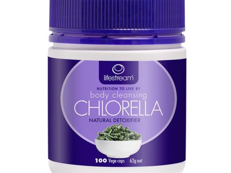 LifeStream Body Cleansing Chlorella 100 Veggie Capsules on Sale