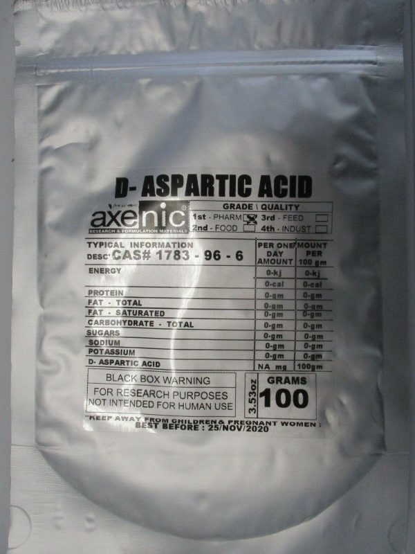 D-Aspartic Acid (100 Gram) Fashion