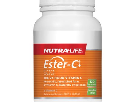 Nutralife Ester C+ 500Mg Chewable 120 Tablets Online now