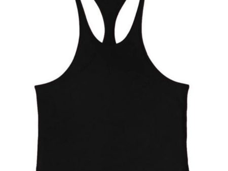 Black Gym Stringer Singlet Supply