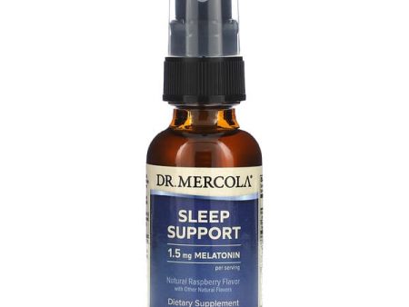 Dr. Mercola, Sleep Support with Melatonin, Natural Raspberry, 0.98 fl oz (29 ml) Online now