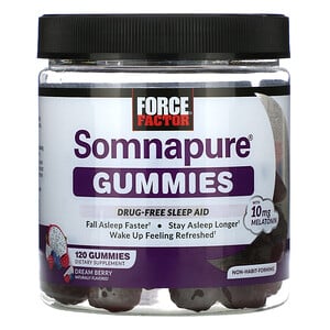 Force Factor, Somnapure Gummies, Melatonin, Dream Berry, 10 mg, 120 Gummies Online