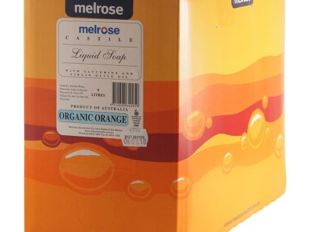 Melrose Organic Castile Soap Orange 9L Hot on Sale