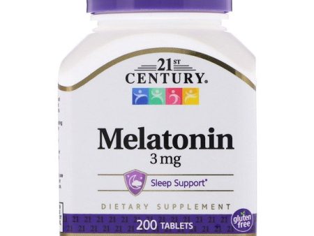 21st Century Melatonin 3mg 200 Tablets For Discount