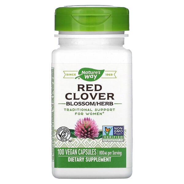 Nature s Way Red Clover Blossom & Herb 400 mg 100 Capsules For Sale