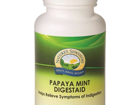 Nature S Sunshine Papaya Mint Digestaid 70 Tablets Sale