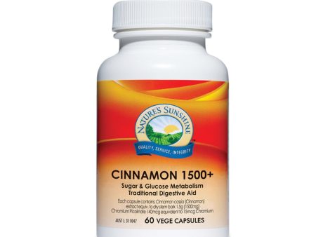 Nature S Sunshine Cinnamon 1500 Plus 60 Capsules For Sale