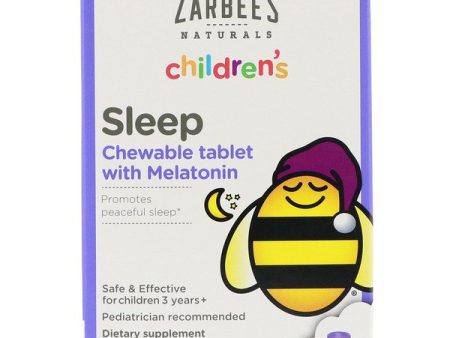 Zarbee s Melatonin Natural Grape Flavor 50 Chewable Tablets For Sale