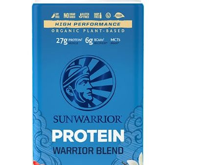 Sunwarrior Warrior Blend Plant-Based Organic Protein Vanilla 1.65 lbs Discount