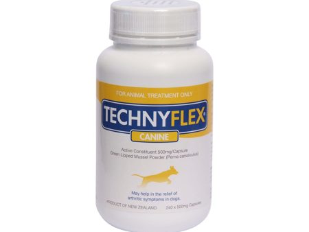 Natural Health Technyflex Canine (Green Lipped Mussel) 240 Capsules on Sale