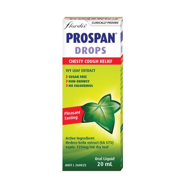 Flordis Prospan Drops Chesty Cough Relief 20ml Oral Liquid Hot on Sale