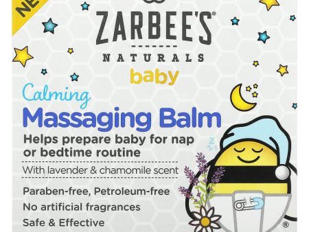 Zarbee s, Baby, Calming Massaging Balm with Lavender & Chamomile Scent, 2 oz (56 g) For Discount