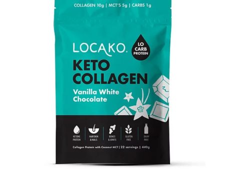 Locako Keto Collagen Vanilla White Chocolate 440g Fashion