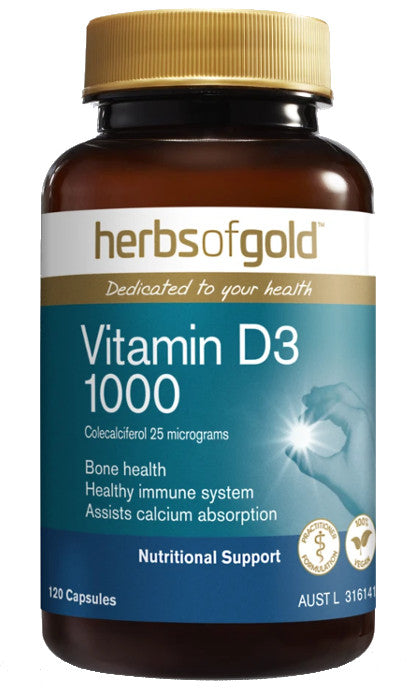 Herbs of Gold Vitamin D3 1000 (120 Capsules) For Discount