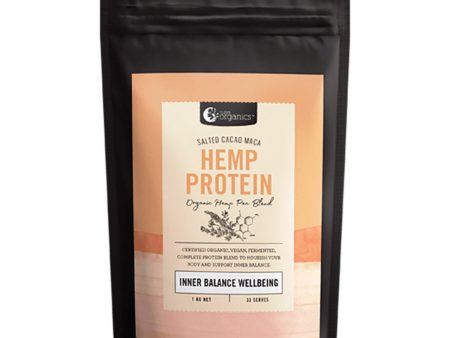 Nutra Organics Hemp Protein Salted Cacao Maca (Organic Hemp Pea Blend Inner Balance Wellbeing) 1Kg Discount