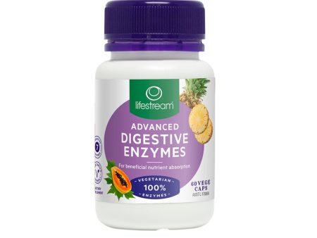 LifeStream Advanced Digestive Enzymes 60 Veggie Capsules Hot on Sale